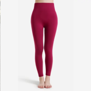Seamless Body Fit Leggings – Maroon